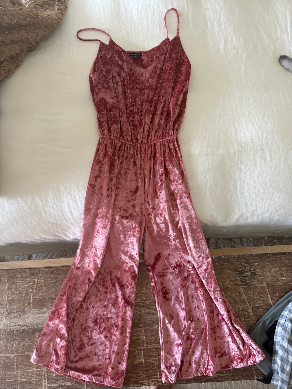 Crushed velvet jumper